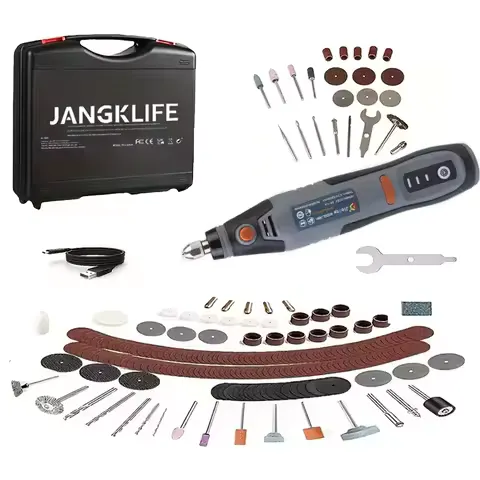 JANGKLIFE 21000rpm USB Wireless Rotary Tool Dremel Mini Drill Bit Engraving Pen Electric Cordless Drill Accessories DIY Set
