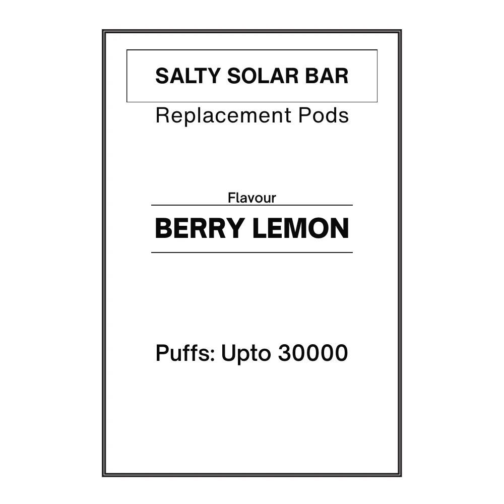 Berry Lemon - Salty SOLAR Bar Replacement Pod 28.5mg/mL