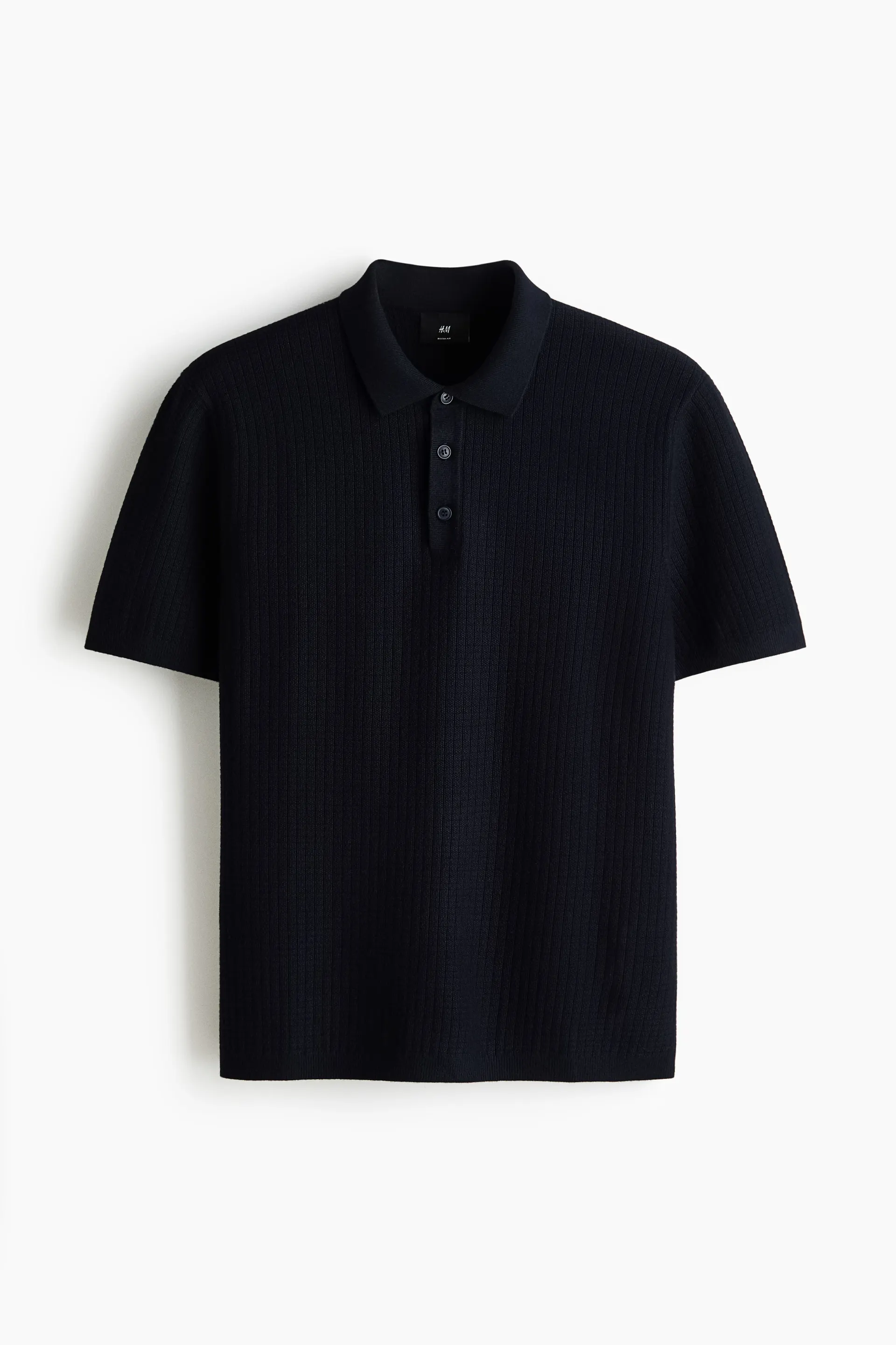 Playera polo Regular Fit en tejido texturizado