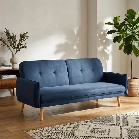 Futón Cama Serafin Azul 190x85x82 cm
