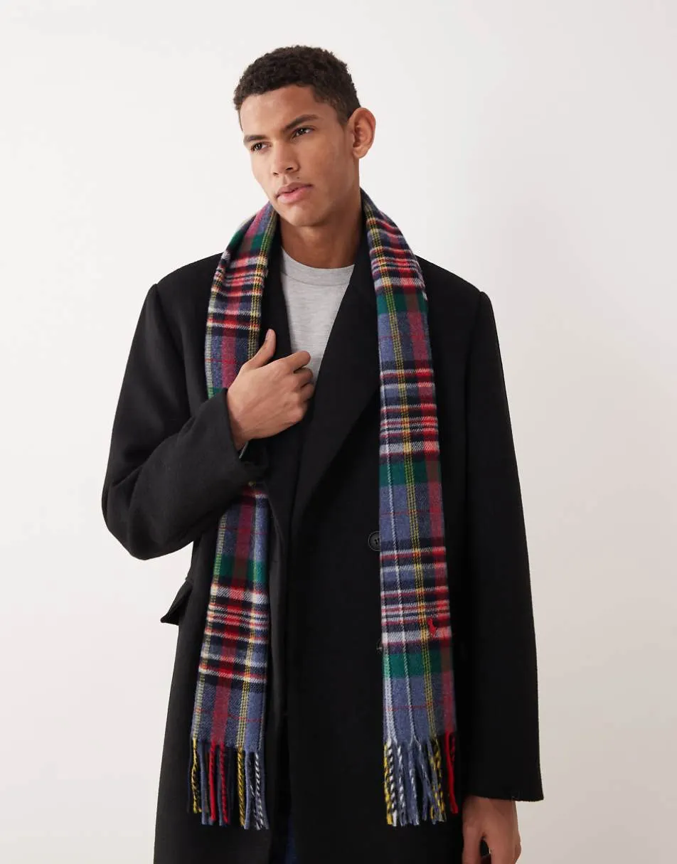 Polo Ralph Lauren tartan scarf in multi