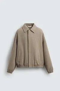 REGULAR FIT TEXTURED JACKET