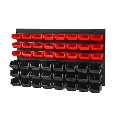 Large Black Plastic Stackable Bin