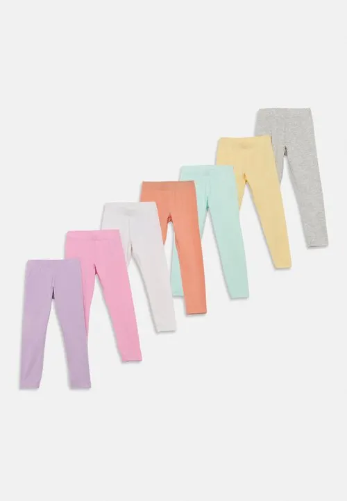 7 PACK - Leggings - light blue/mint/light yellow