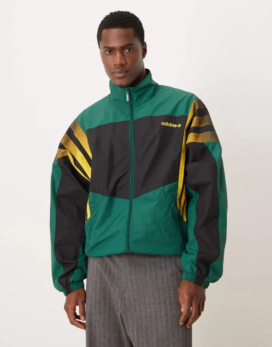 adidas Originals Santiago track top in green