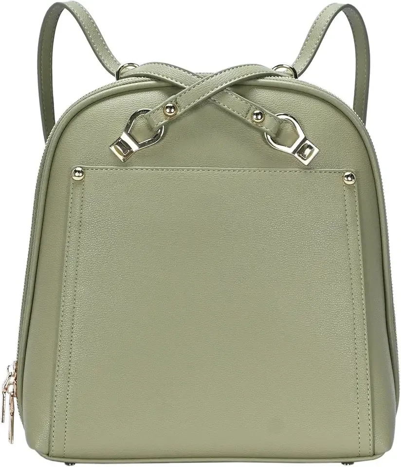 Miztique Daisy Convertible Backpack Purse for Women | Vegan Leather Shoulder Strap Bag or Convertible Backpack | (Sage)