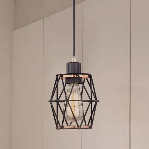 Patriot Lighting® Liam Black 1-Light Track Lighting Pendant