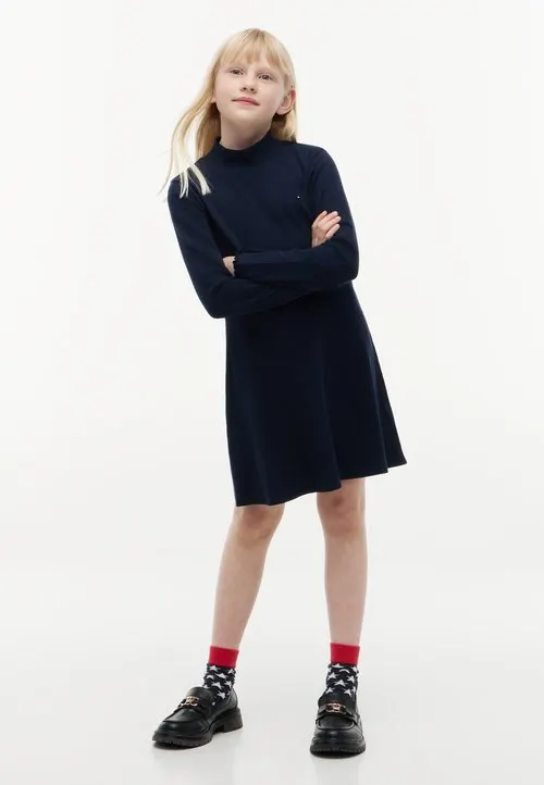 MOCK-NK SKATER - Kjole - dark blue