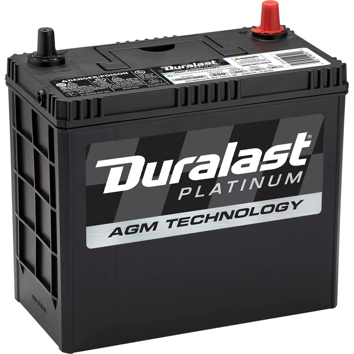 Duralast Platinum Group Size S46B24R Absorbed Glass Mat (AGM) Battery 46B24R-AGM