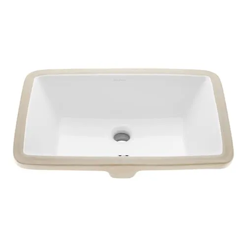 Voltaire 21 inch Rectangular Under-Mount Bathroom Sink in White