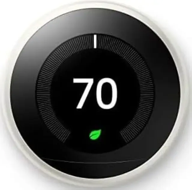 Nest Learning Thermostat - 3rd Gen - Programmable Smart Thermostat for Home - Compatible with Alexa (White)