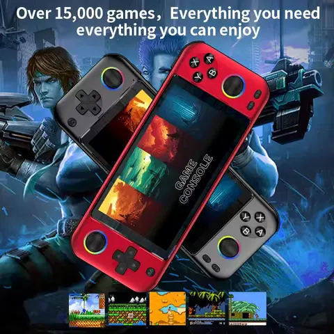 New R900 multifunctional handheld retro game console, open-source Linux system 5-inch IPS screen portable pocket video player