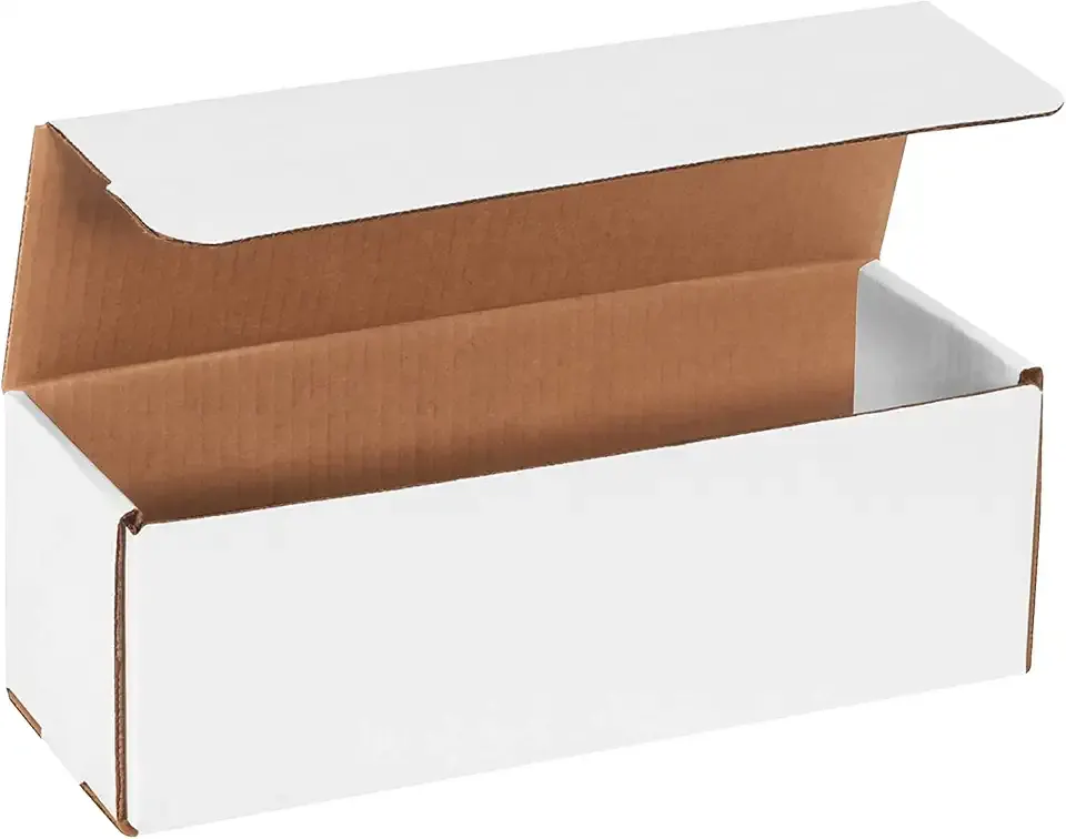 BOX USA Shipping Boxes Small 12"L x 4"W x 4"H, 50-Pack | White Corrugated Cardboard Box Mailer for Packing, Moving, Storage | Bulk Gift Box or Product Packaging for Small Business, Home, FBA