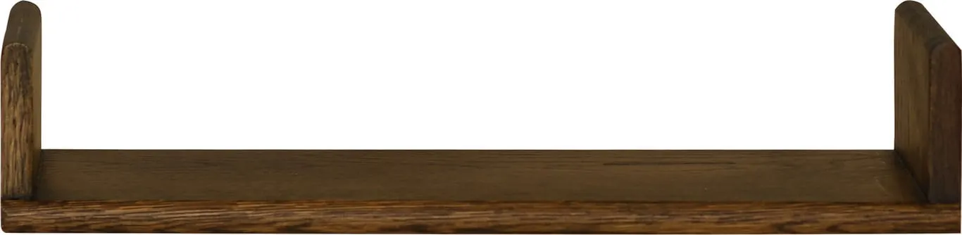 Circus vegghylle B: 50 cm, brunlakkert heltre eik