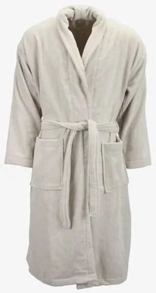 Badjas TIBRO S/M lichtgrijs