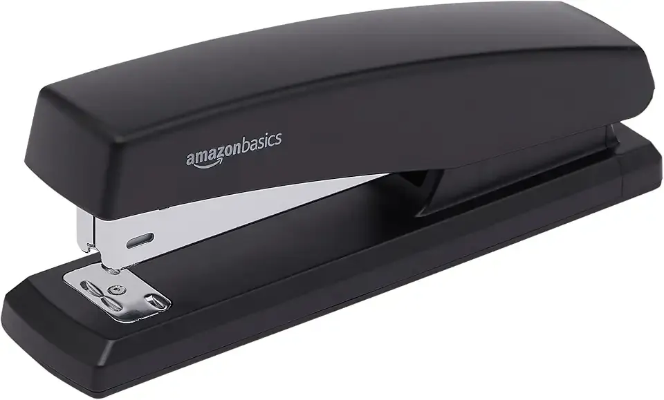 Amazon Basics Stapler Value Pack Including Staples and Staple Remover, 3-Pack, Black