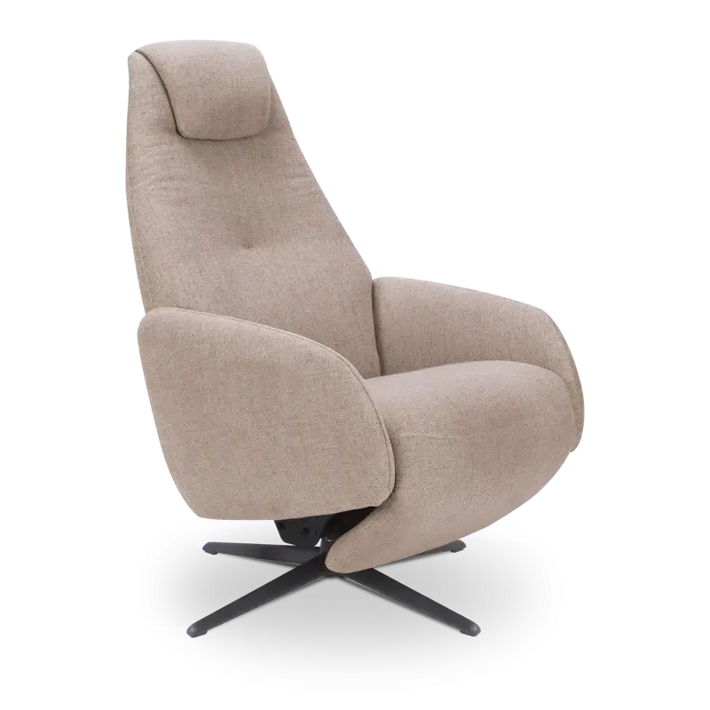 Relaxfauteuil Davoli - handmatig - stof Soda Liver - OP=OP