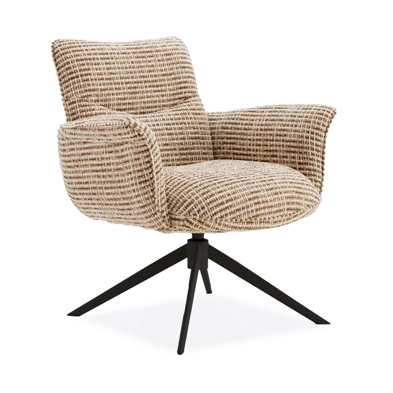 Draaifauteuil Happy (poot: zwart) - Funky Liver