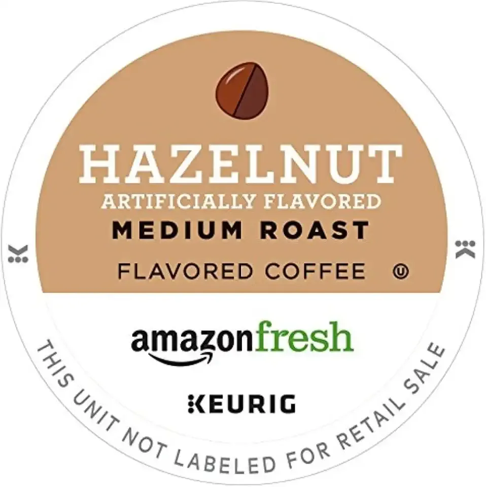 AmazonFresh 80 Ct. K-Cups, Hazelnut Flavored Medium Roast, Keurig K-Cup Brewer Compatible