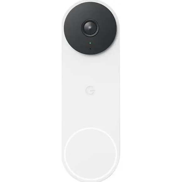 Google Nest Doorbell (Wired, 2nd gen) - Video Doorbell Camera - Doorbell Security Camera - Snow