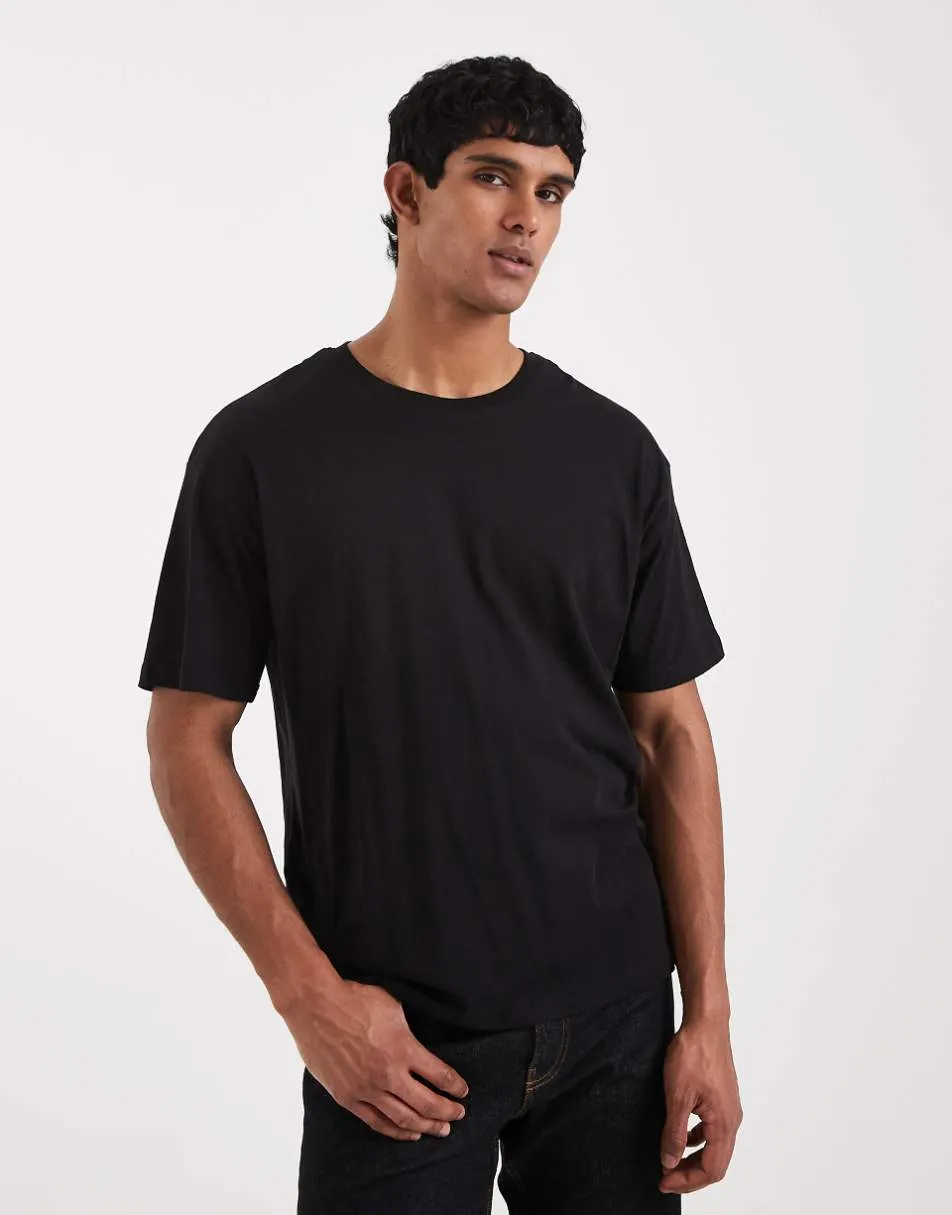 JJ Rebel oversize t-shirt in black