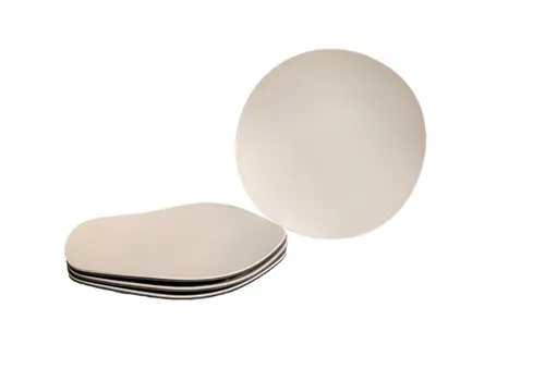 Bamboozle 10" Graphite/Natural Curved Plates - 4 Pack