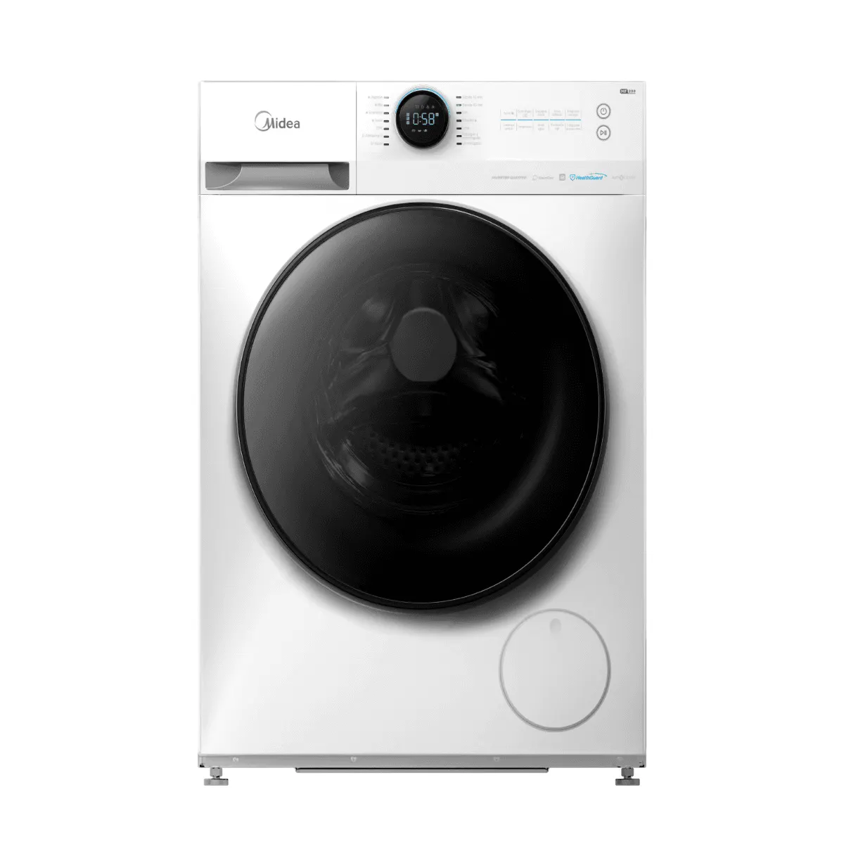 Lavasecarropas MF200D80WB/W Midea 8/6 kg 1400rpm con Wifi Inverter