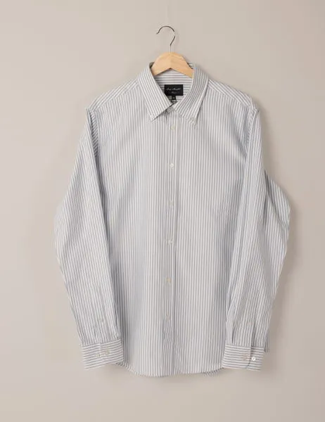 Evan Stripe Shirt Blue Fog