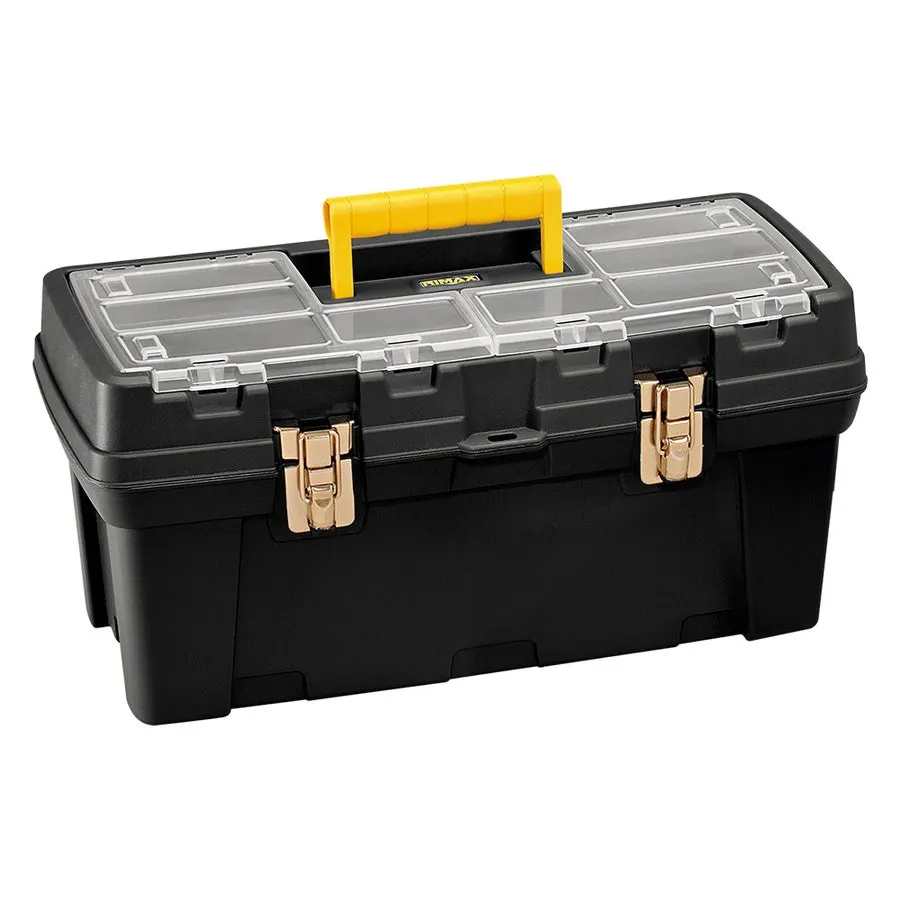 Caja herramientas Rimax 20" cerradura metálica negro