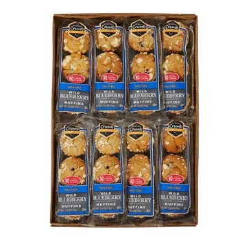 The Worthy Crumb, Mini Muffins, Blueberry, 2.6 oz, 16-Count