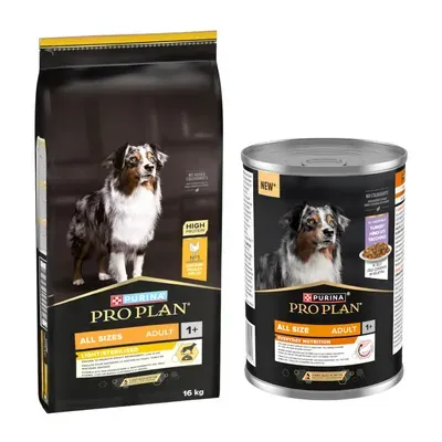 Croquettes PURINA PRO PLAN 16 kg + boîtes 12 x 400 g offertes !