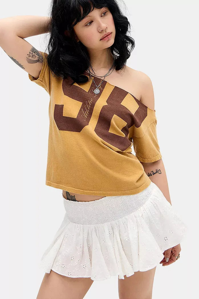 Kimchie Blue Immy Skort plissettata in broderie