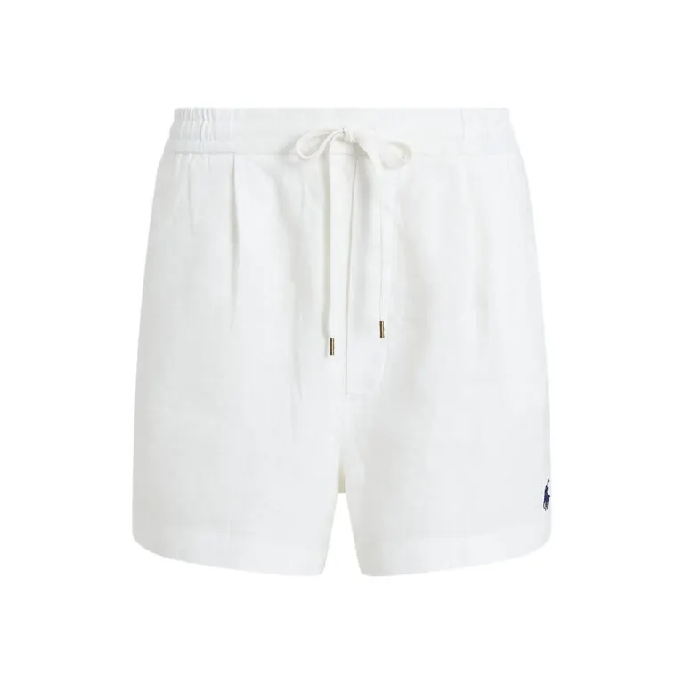 Linen Drawstring Short - Hvit