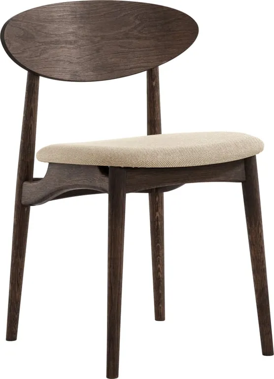 Japandi spisestol tekstil Impala natur 01, mocca