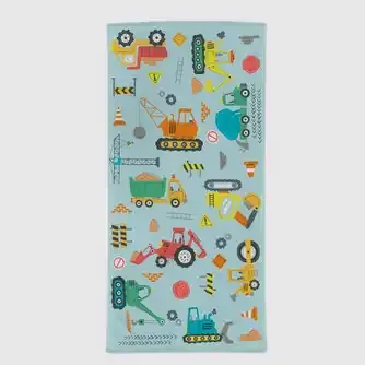 Tudo Home Kids Construction Beach Towel