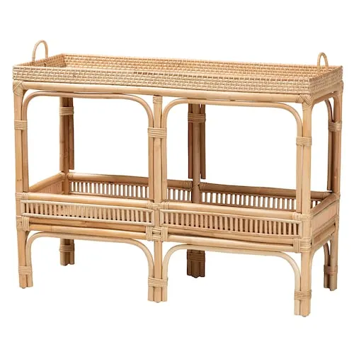 Lombok Console Table in Natural Brown