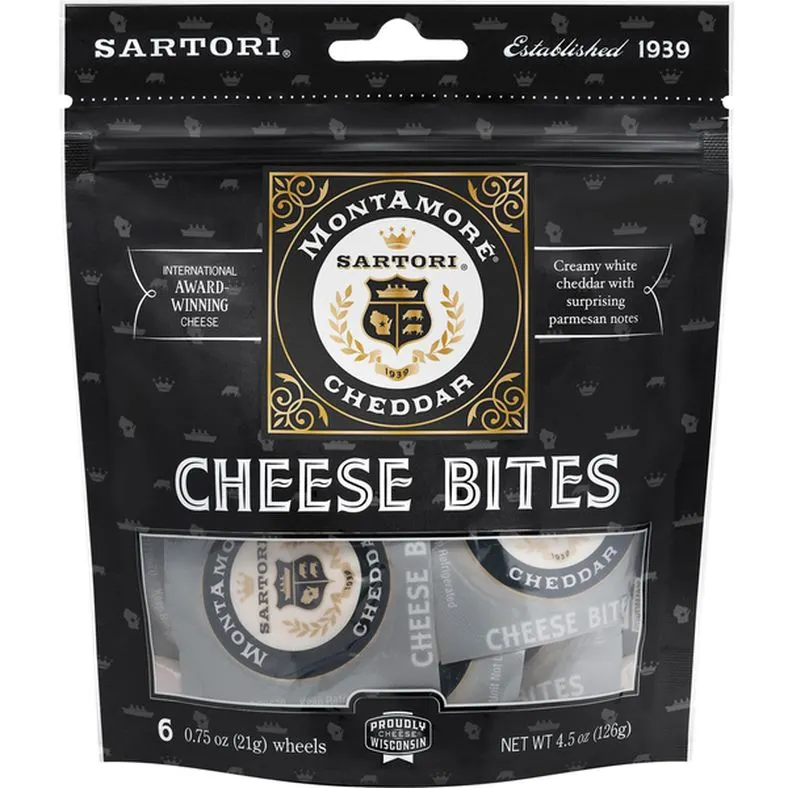 Sartori MontAmore Cheddar Cheese Bites