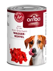 arriba mit Wasserbüffel für Hunde 6 x 400 g