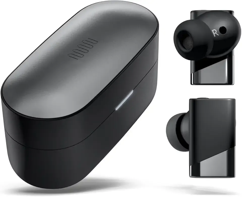 Status Pro X Wireless Earbuds, Triple Speaker Driver, Hi-Res Audio with LDAC, 52dB ANC, 6 Beamforming Mics with VoiceLoom AI for Clearest Calls (Black Alloy)