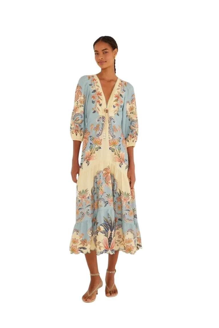 Boho Beauty Lenzing Ecovero Euroflax Maxi Dress - Gul