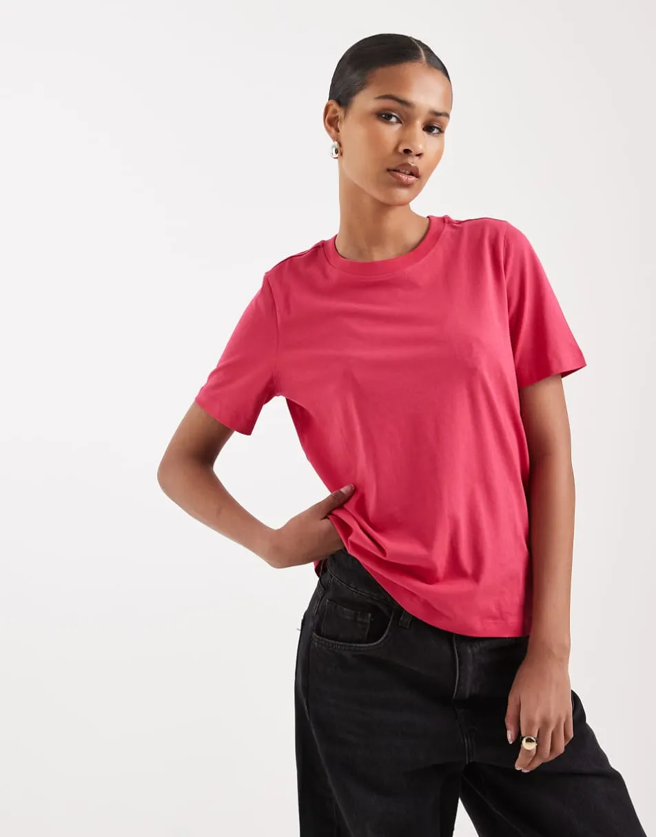 Vero Moda t-shirt in jazzy pink