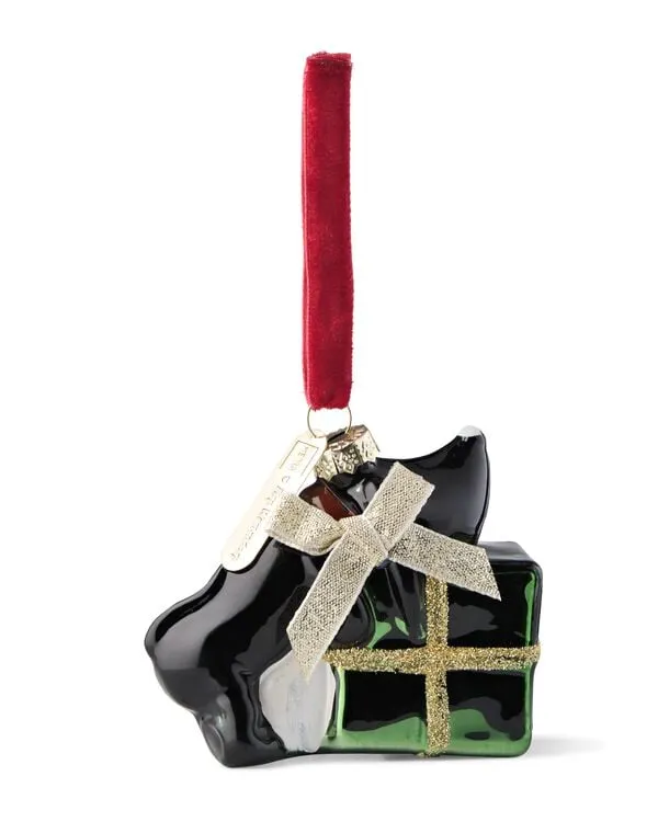 Takkie kersthanger 8.5x5.3x8.2cm glas cadeautje