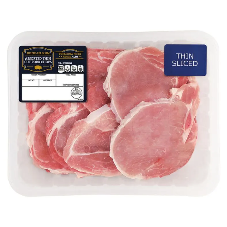 USDA Thin Sliced Bone-In Assorted Pork Chops