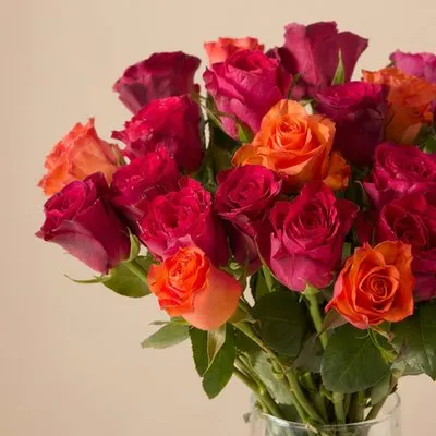 Boeket Warme Rozen Mix