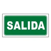 Cartel salida 30 x 15 cm
