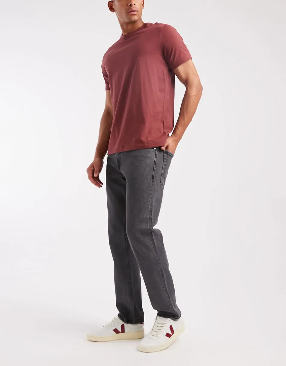 JJ Rebel Noah straight jeans in grey wash