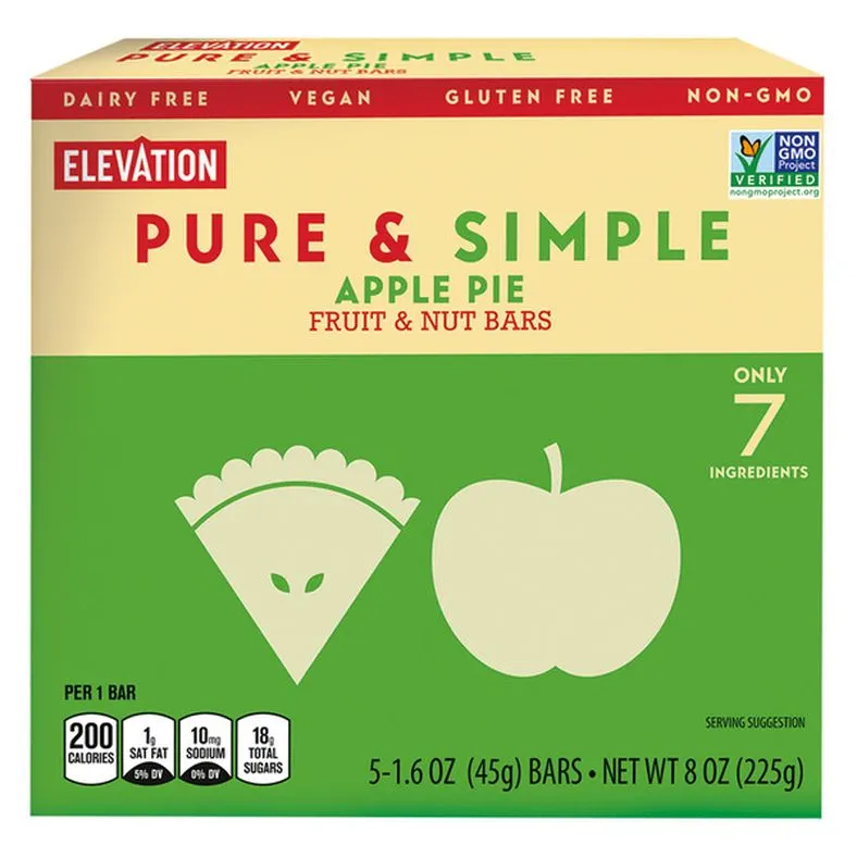 Elevation Apple Pie Pure & Simple Bar