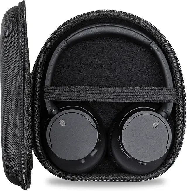 Ginsco New Case Compatible with Sony WH-CH 720N/710N Noise Canceling Wireless Headphones, with JBL Tune 770NC 720BT SoundCore Q20 BERIBES/KVIDIO/Picun Hard Shell Travel Carrying Headset Case (Black)