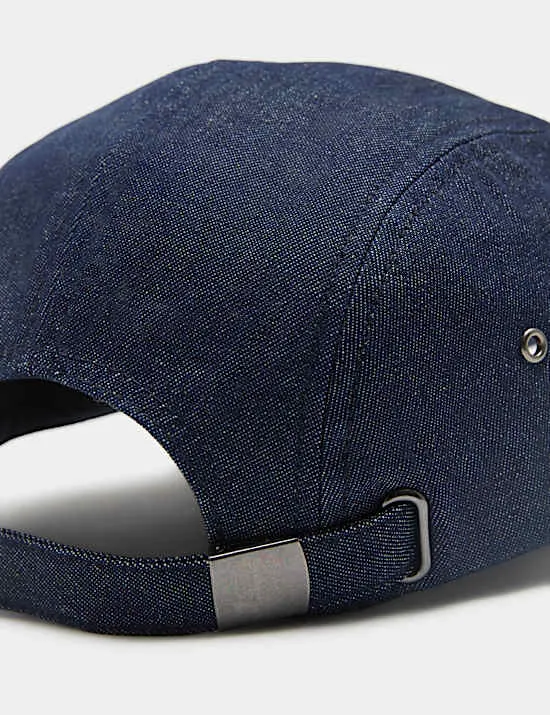 Pure Cotton Denim 5 Panel Baseball Cap