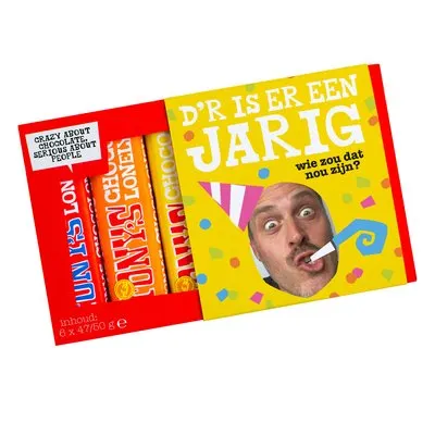 Tony's Chocolonely | Proeverijtje | Er is er een jarig | 300g
